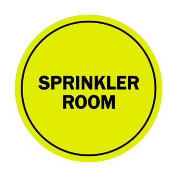 Signs ByLITA Circle Sprinkler Room Sign